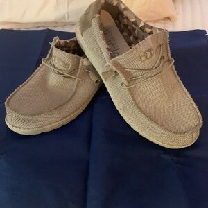 Hey Dude Men's Tan Loafers size 12
